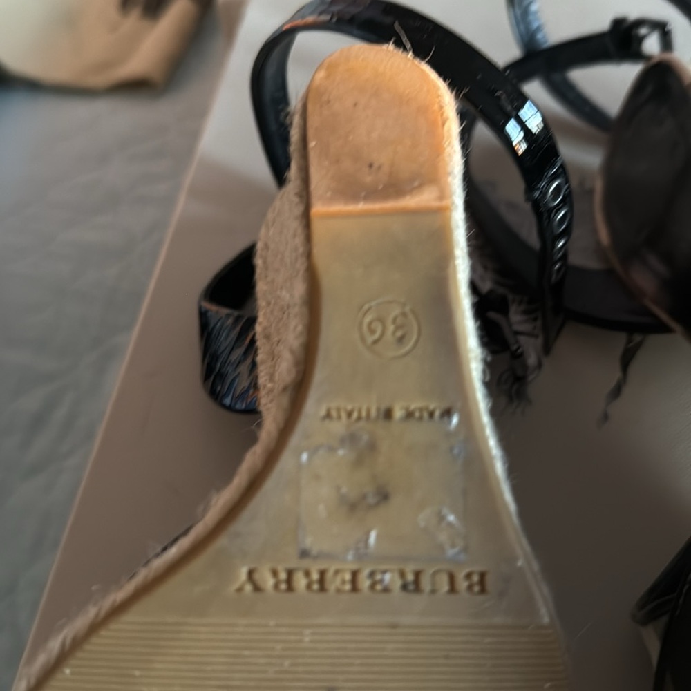 Burberry Black Criss Cross Espadrille - Picture 5 of 9
